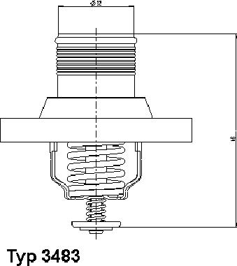 WAHLER 3483.89D - Термостат, охлаждающая жидкость parts5.com