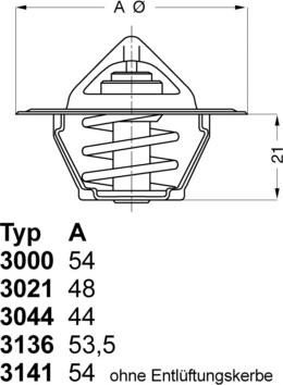 WAHLER 3136.82D50 - Термостат, охлаждающая жидкость parts5.com