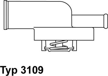 WAHLER 3109.87D - Термостат, охлаждающая жидкость parts5.com