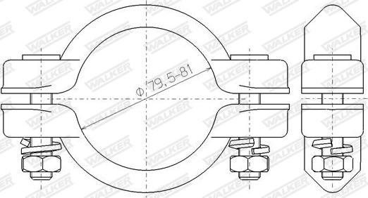 Walker 86219 - Соединительные элементы, система выпуска parts5.com