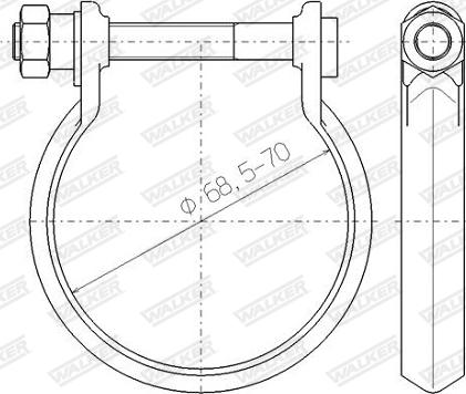 Walker 80438 - Соединительные элементы, система выпуска parts5.com