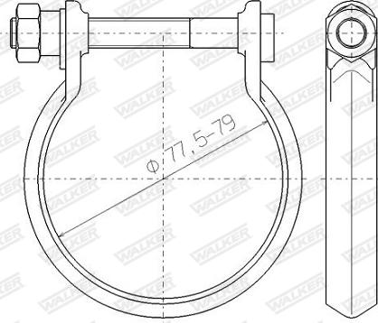 Walker 80477 - Соединительные элементы, система выпуска parts5.com