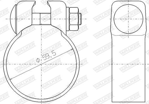 Walker 80249 - Соединительные элементы, система выпуска parts5.com