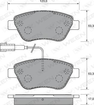 GMC 2370502 - Тормозные колодки, дисковые, комплект parts5.com