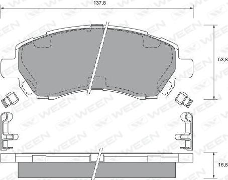 AISIN SS856-S - Тормозные колодки, дисковые, комплект parts5.com