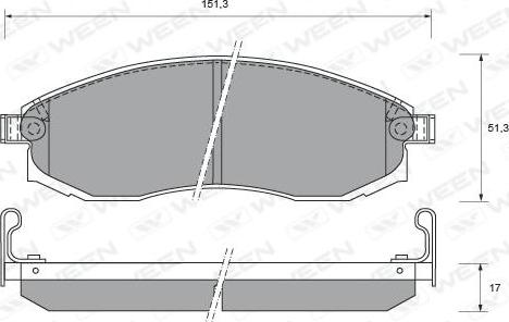 AISIN ASN-367 - Тормозные колодки, дисковые, комплект parts5.com