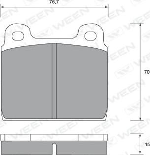 Porsche 911 351 950 05 - Тормозные колодки, дисковые, комплект parts5.com