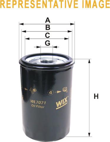 WIX Filters WL7072 - Масляный фильтр parts5.com