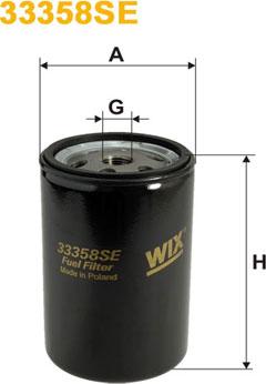 WIX Filters 33358SE - Топливный фильтр parts5.com