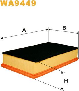 WIX Filters WA9449 - Воздушный фильтр parts5.com