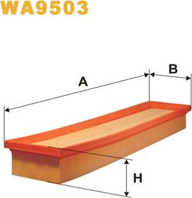 WIX Filters WA9503 - Воздушный фильтр parts5.com