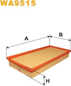 WIX Filters WA9515 - Воздушный фильтр parts5.com