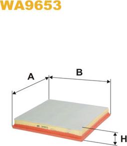 WIX Filters WA9653 - Воздушный фильтр parts5.com