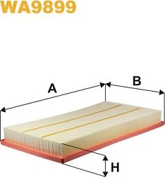 WIX Filters WA9899 - Воздушный фильтр parts5.com