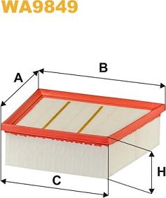 WIX Filters WA9849 - Воздушный фильтр parts5.com