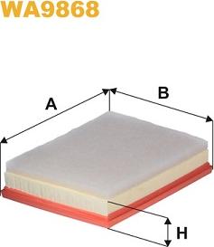 WIX Filters WA9868 - Воздушный фильтр parts5.com