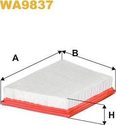 WIX Filters WA9837 - Воздушный фильтр parts5.com