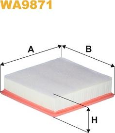 WIX Filters WA9871 - Воздушный фильтр parts5.com