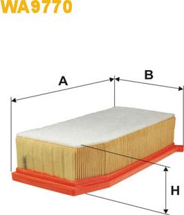 WIX Filters WA9770 - Воздушный фильтр parts5.com