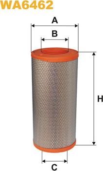 WIX Filters WA6462 - Воздушный фильтр parts5.com