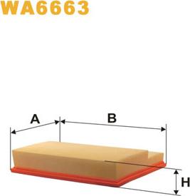 WIX Filters WA6663 - Воздушный фильтр parts5.com