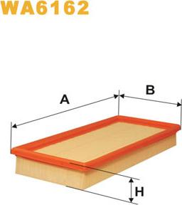 WIX Filters WA6162 - Воздушный фильтр parts5.com