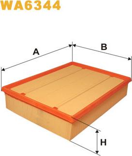 WIX Filters WA6344 - Воздушный фильтр parts5.com