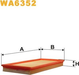 WIX Filters WA6352 - Воздушный фильтр parts5.com