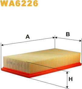 WIX Filters WA6226 - Воздушный фильтр parts5.com