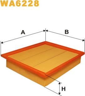 WIX Filters WA6228 - Воздушный фильтр parts5.com