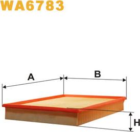 WIX Filters WA6783 - Воздушный фильтр parts5.com