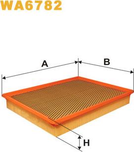 WIX Filters WA6782 - Воздушный фильтр parts5.com