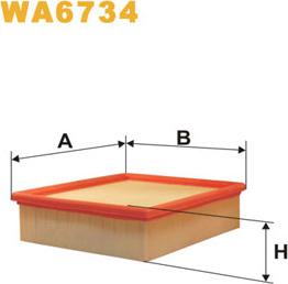 WIX Filters WA6734 - Воздушный фильтр parts5.com