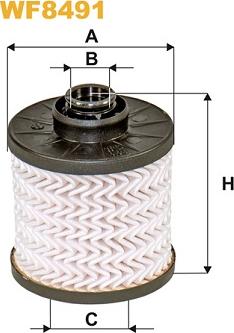 WIX Filters WF8491 - Топливный фильтр parts5.com