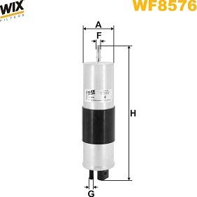 WIX Filters WF8576 - Топливный фильтр parts5.com