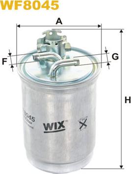 WIX Filters WF8045 - Топливный фильтр parts5.com