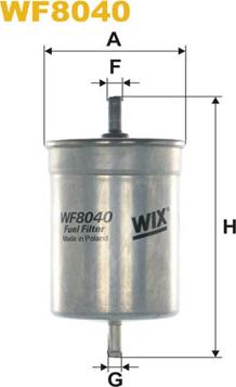 WIX Filters WF8040 - Топливный фильтр parts5.com