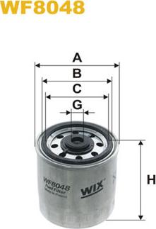 WIX Filters WF8048 - Filtro combustible parts5.com