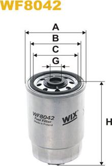 WIX Filters WF8042 - Топливный фильтр parts5.com