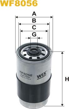 WIX Filters WF8056 - Filtro combustible parts5.com