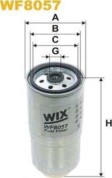 WIX Filters WF8057 - Топливный фильтр parts5.com