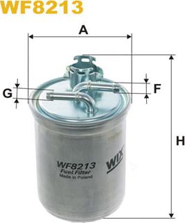 WIX Filters WF8213 - Топливный фильтр parts5.com