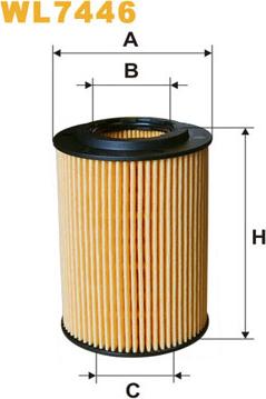 WIX Filters WL7446 - Масляный фильтр parts5.com