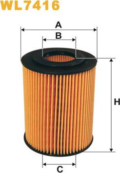 WIX Filters WL7416 - Масляный фильтр parts5.com