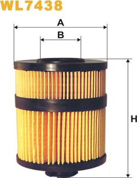 WIX Filters WL7438 - Масляный фильтр parts5.com