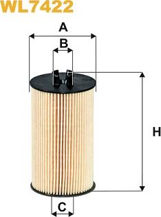 WIX Filters WL7422 - Масляный фильтр parts5.com