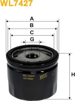 WIX Filters WL7427 - Filtro de aceite parts5.com