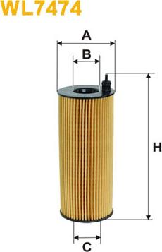 WIX Filters WL7474 - Масляный фильтр parts5.com