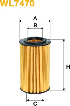 WIX Filters WL7470 - Масляный фильтр parts5.com