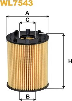 WIX Filters WL7543 - Масляный фильтр parts5.com